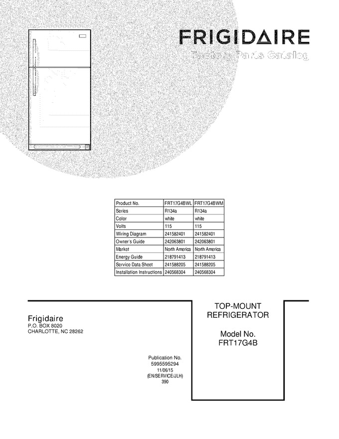 Diagram for FRT17G4BWM