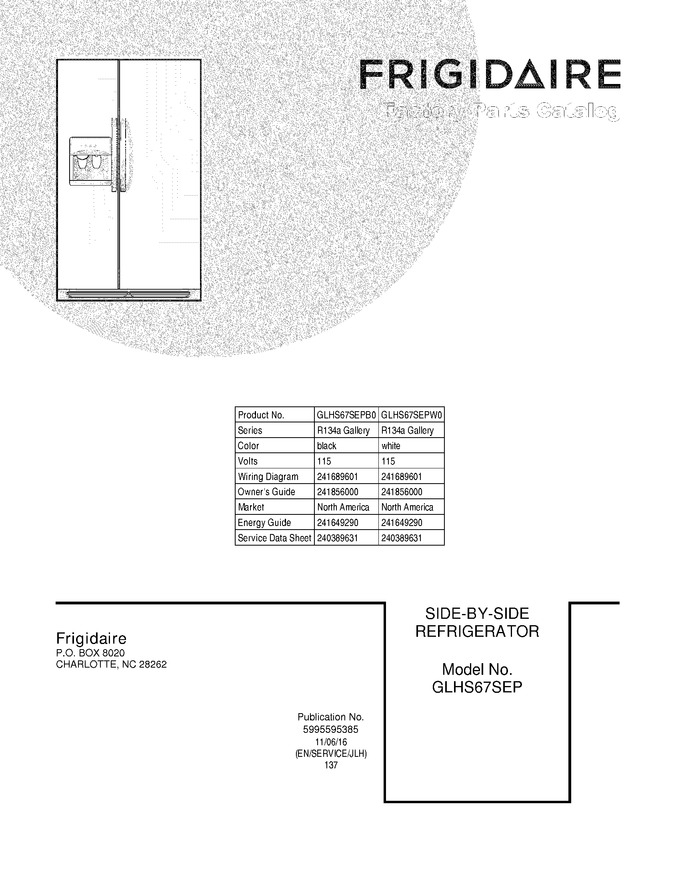 Diagram for GLHS67SEPW0