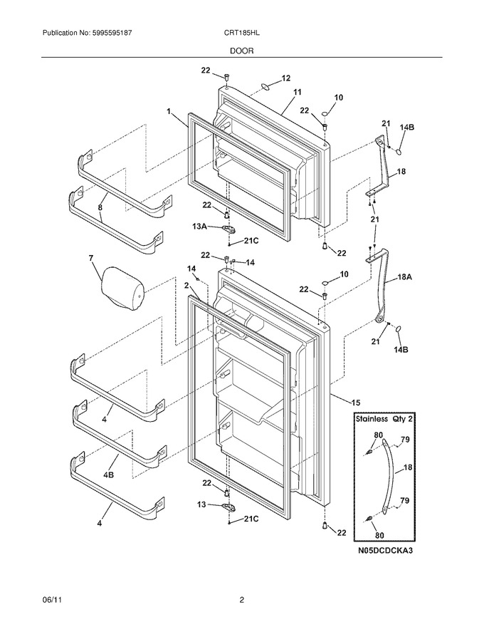 Diagram for CRT185HLW4