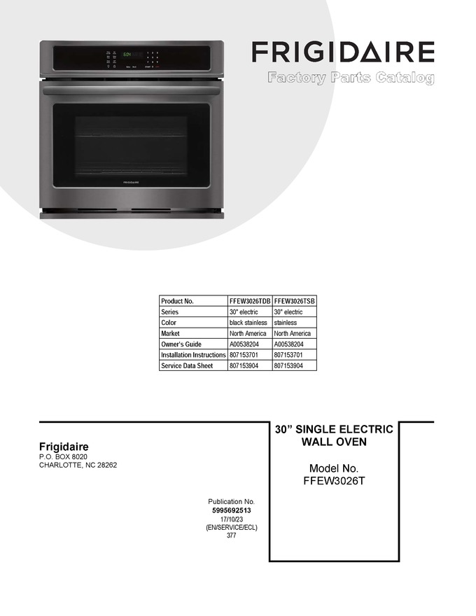 Diagram for FFEW3026TDB