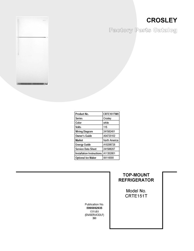 Diagram for CRTE151TW0