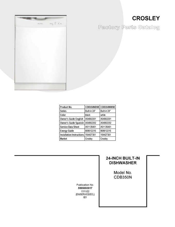 Diagram for CDB350NB9B