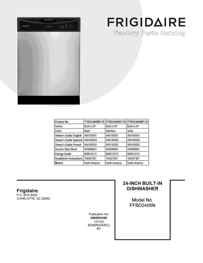 Diagram for FFBD2406NB11B