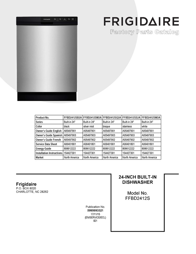 Diagram for FFBD2412SS2A