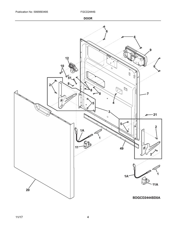 Diagram for FGCD2444SF2A