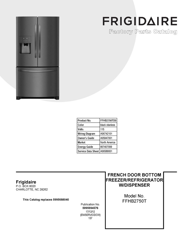 Diagram for FFHB2750TD0