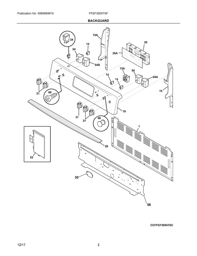 Diagram for FFEF3054TSF