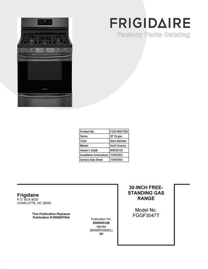 Diagram for FGGF3047TDA