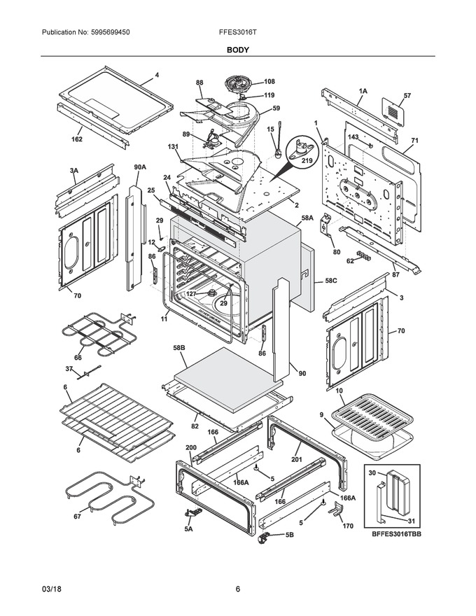 Diagram for FFES3016TWB