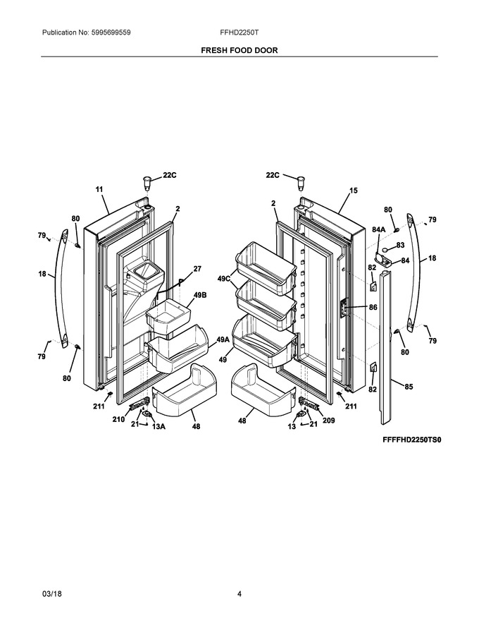 Diagram for FFHD2250TS3