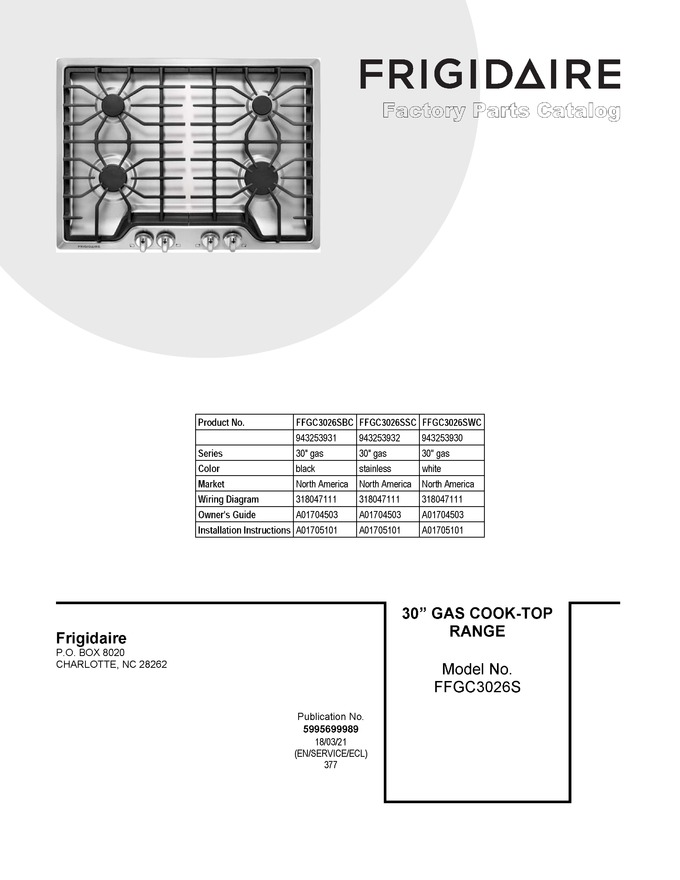 Diagram for FFGC3026SBC