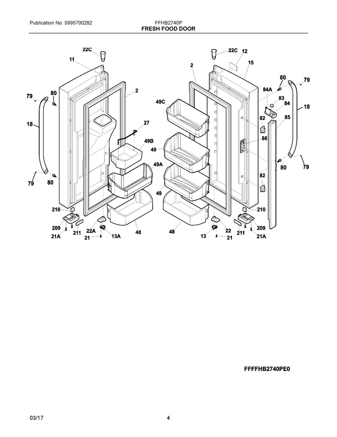 Diagram for FFHB2740PEDA