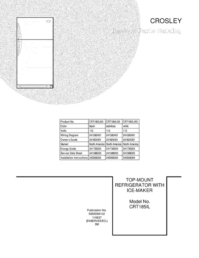 Diagram for CRT185ILW5