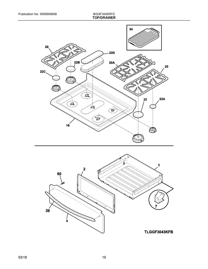 Diagram for BGGF3045RFD