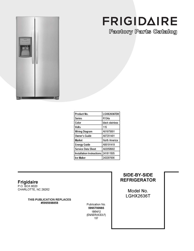 Diagram for LGHX2636TD0