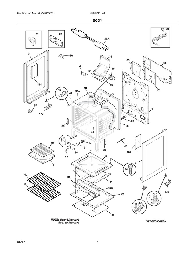 Diagram for FFGF3054TBB