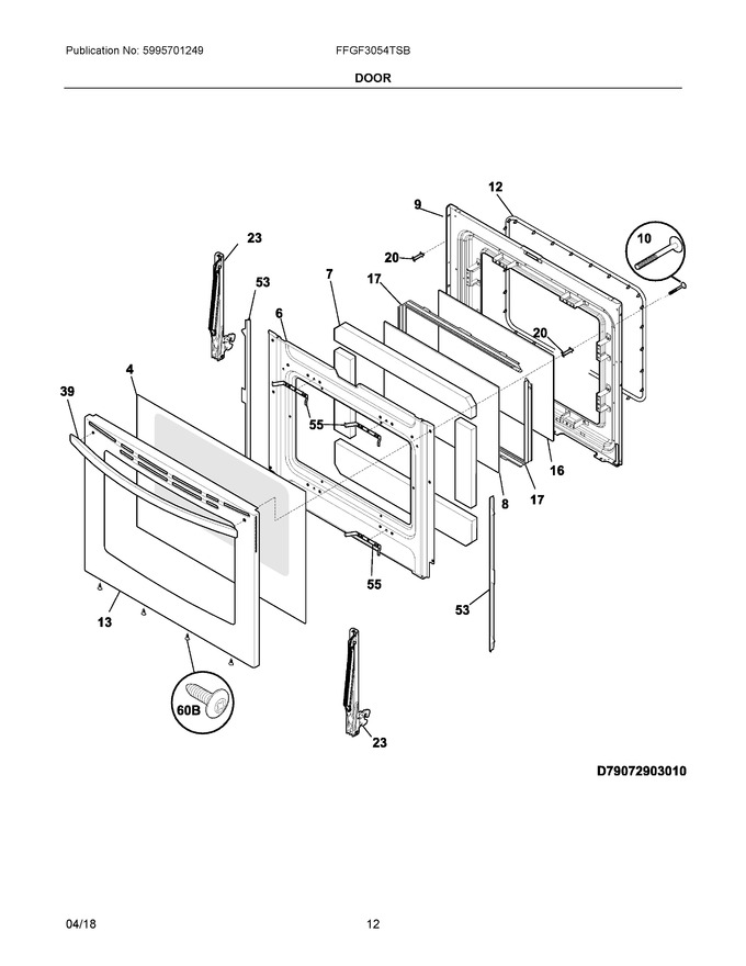 Diagram for FFGF3054TSB