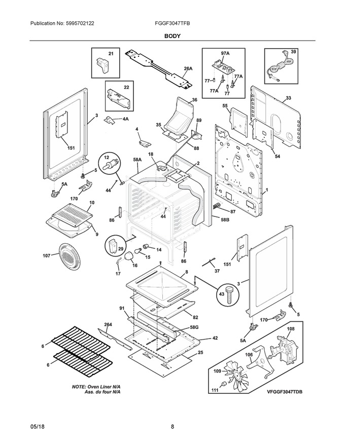 Diagram for FGGF3047TFB