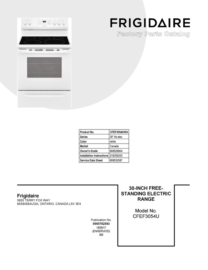 Diagram for CFEF3054UWA