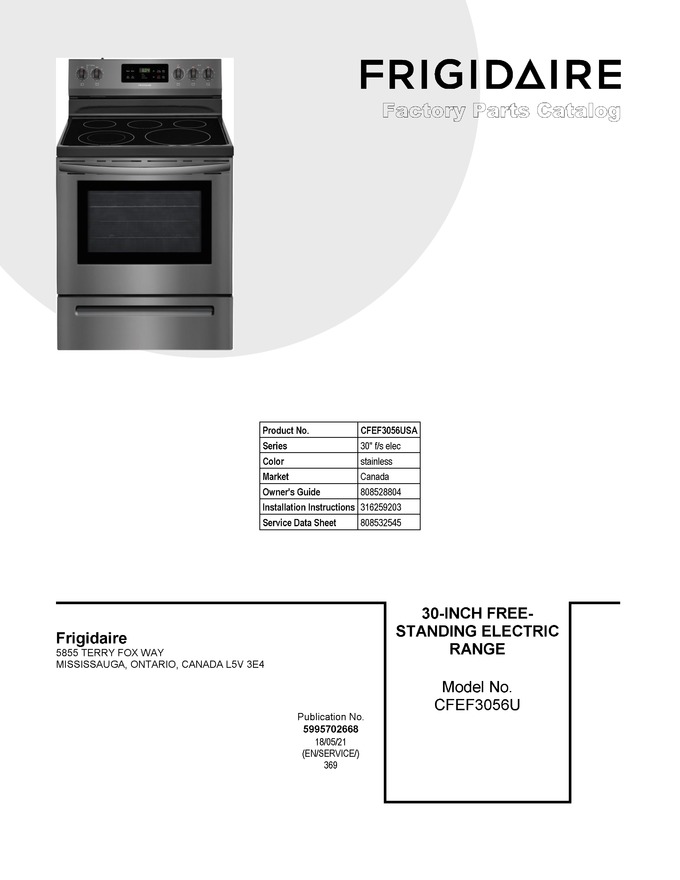 Diagram for CFEF3056USA