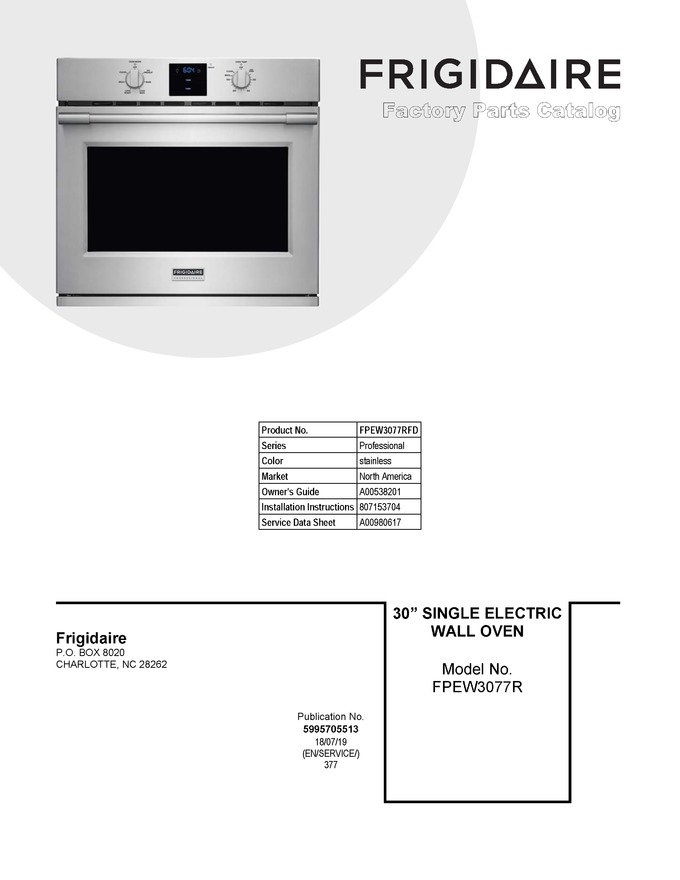 Diagram for FPEW3077RFD