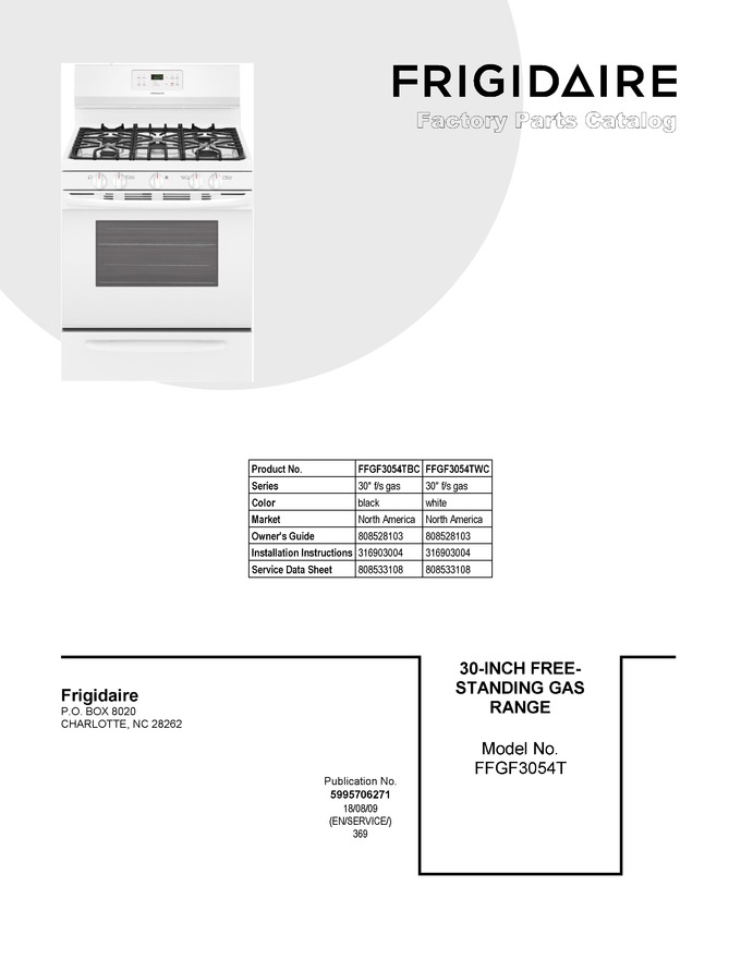 Diagram for FFGF3054TBC