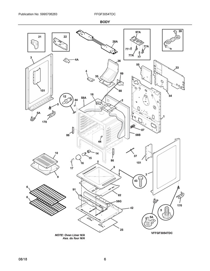 Diagram for FFGF3054TDC