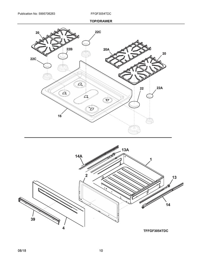 Diagram for FFGF3054TDC