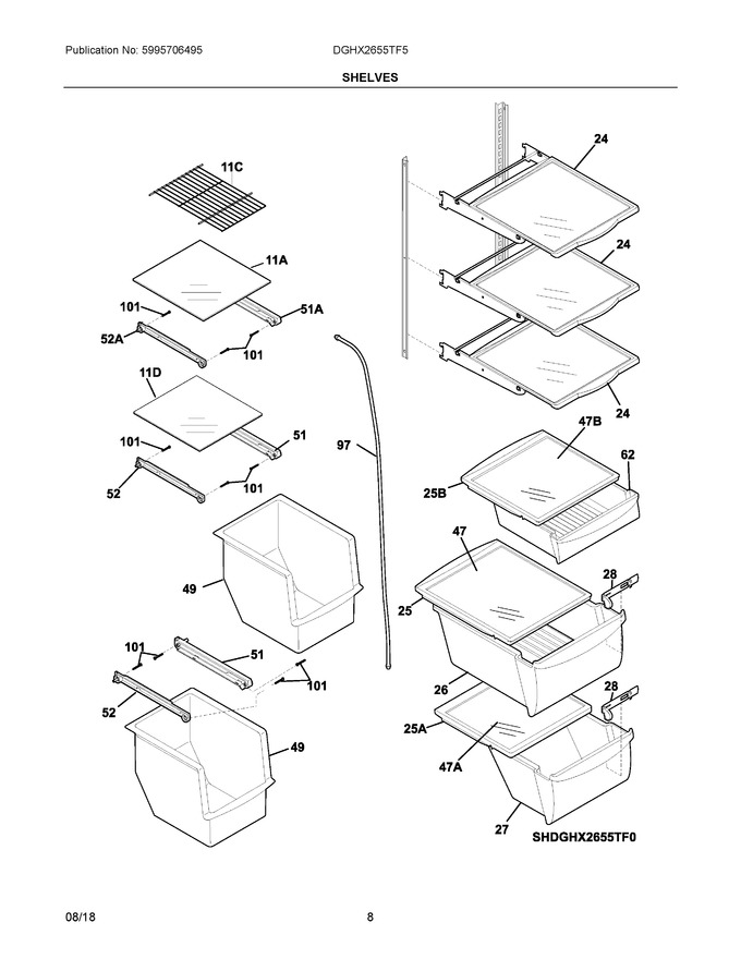 Diagram for DGHX2655TF5