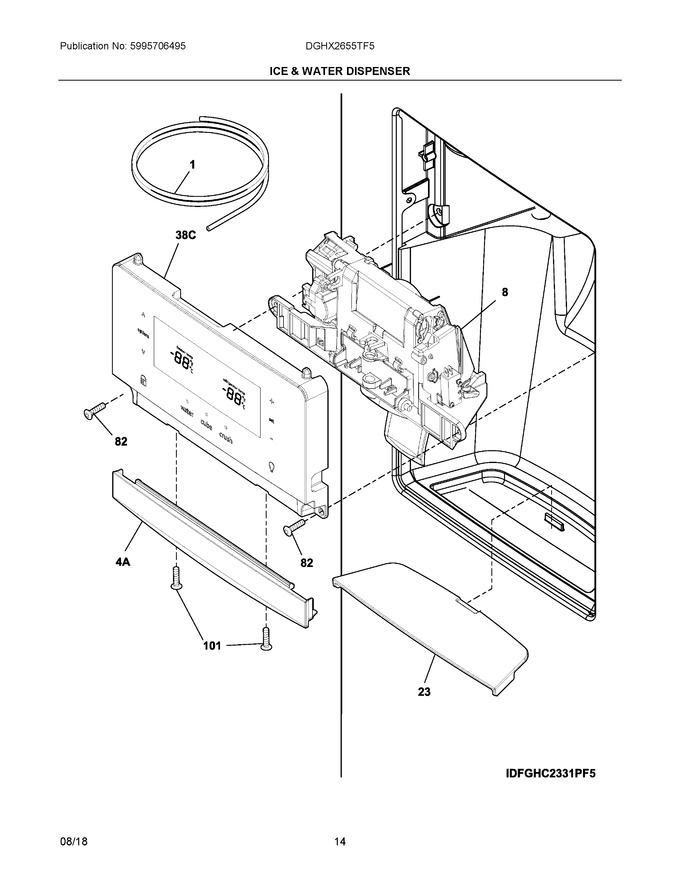 Diagram for DGHX2655TF5