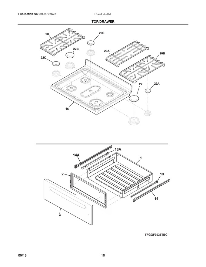 Diagram for FGGF3036TBC