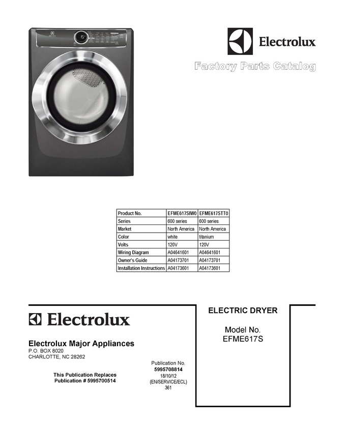 Diagram for EFME617SIW0