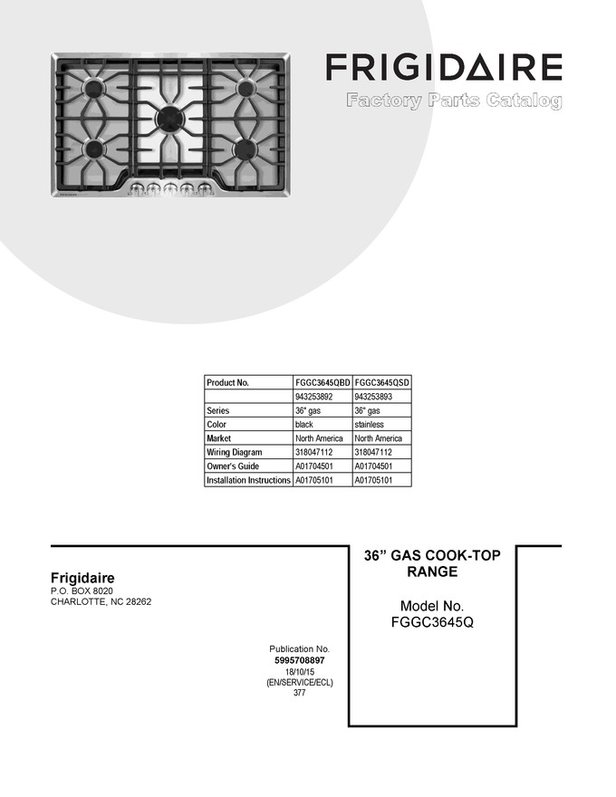 Diagram for FGGC3645QSD