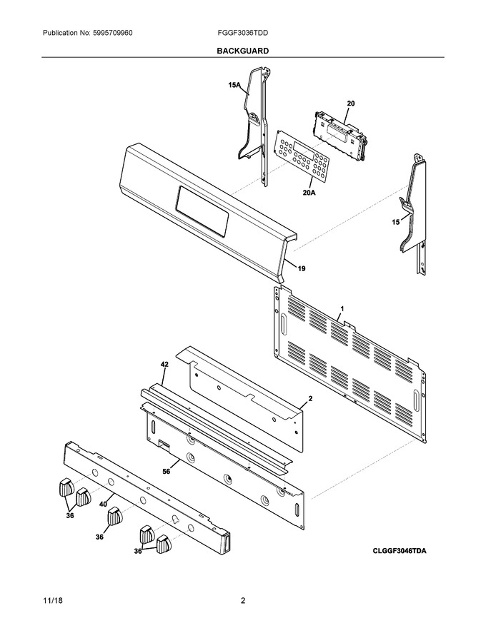 Diagram for FGGF3036TDD