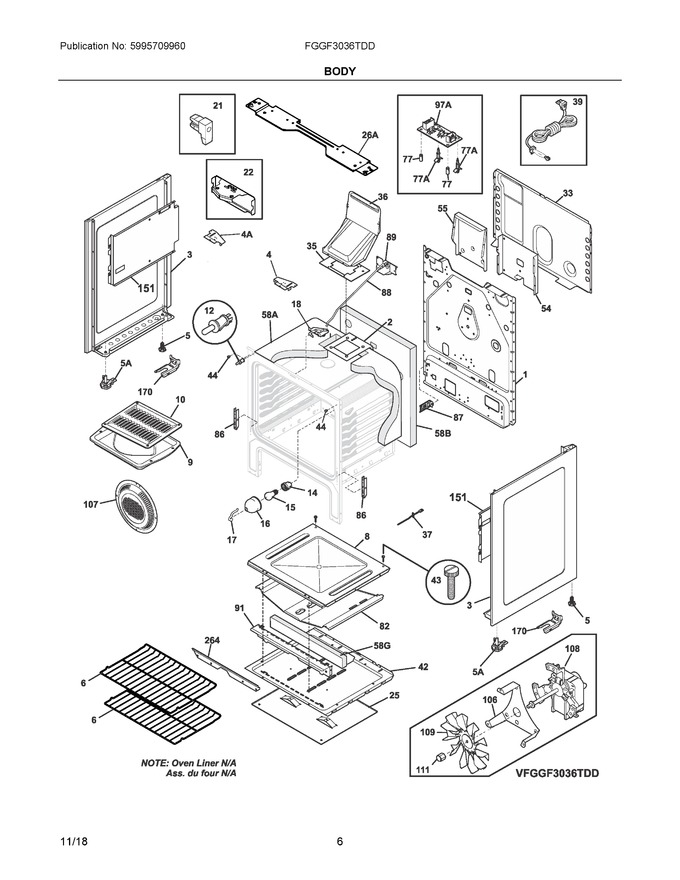 Diagram for FGGF3036TDD