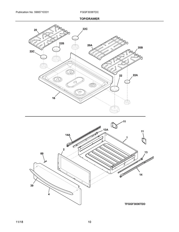 Diagram for FGGF3036TDC