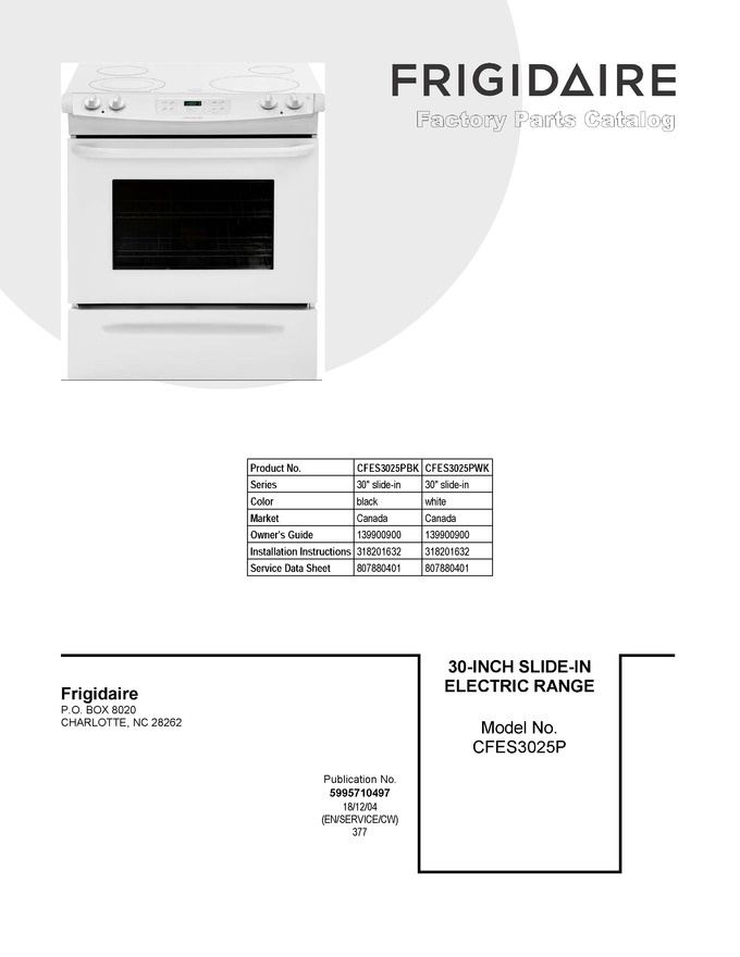 Diagram for CFES3025PBK