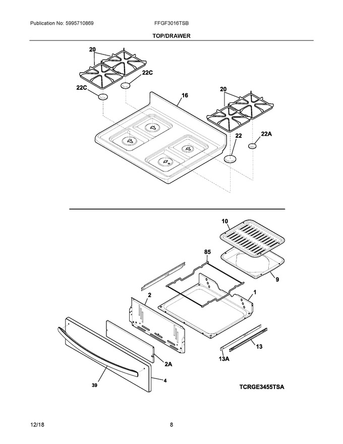 Diagram for FFGF3016TSB