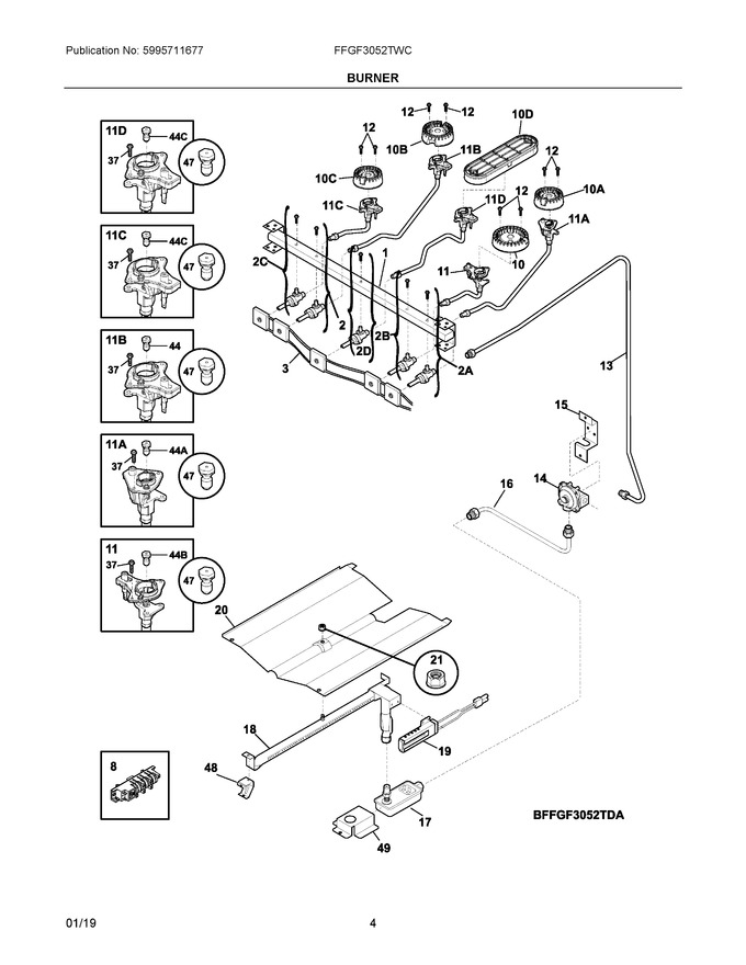 Diagram for FFGF3052TWC