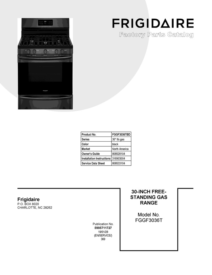 Diagram for FGGF3036TBD