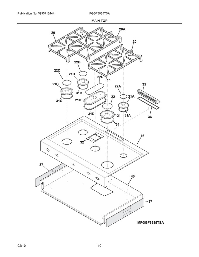 Diagram for FGGF3685TSA