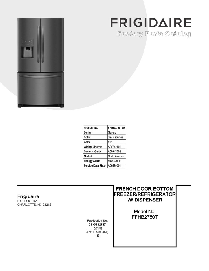 Diagram for FFHB2750TD2