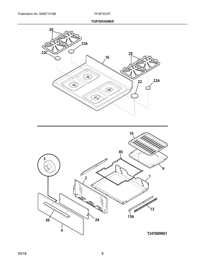 Diagram for FFGF3016TWA