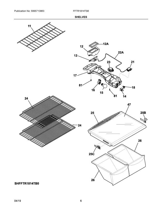 Diagram for FFTR1814TS6