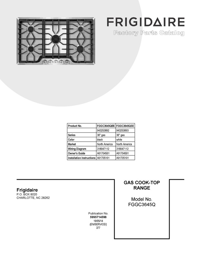 Diagram for FGGC3645QBE