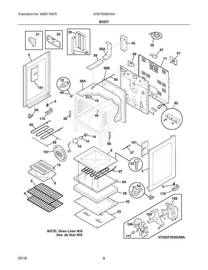 Diagram for CFEF3056VWA