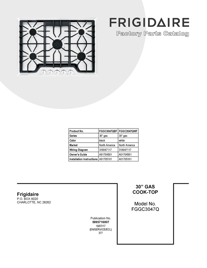 Diagram for FGGC3047QBF