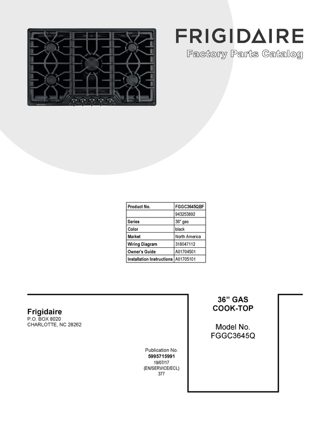 Diagram for FGGC3645QBF