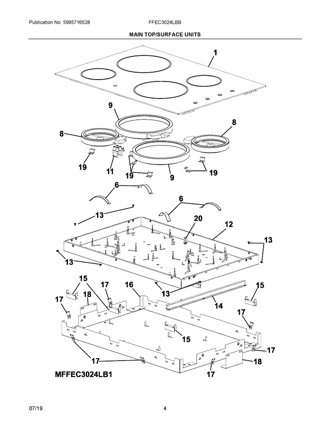 Diagram for FFEC3024LBB