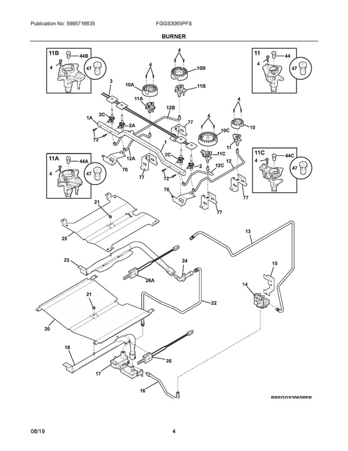 Diagram for FGGS3065PFS